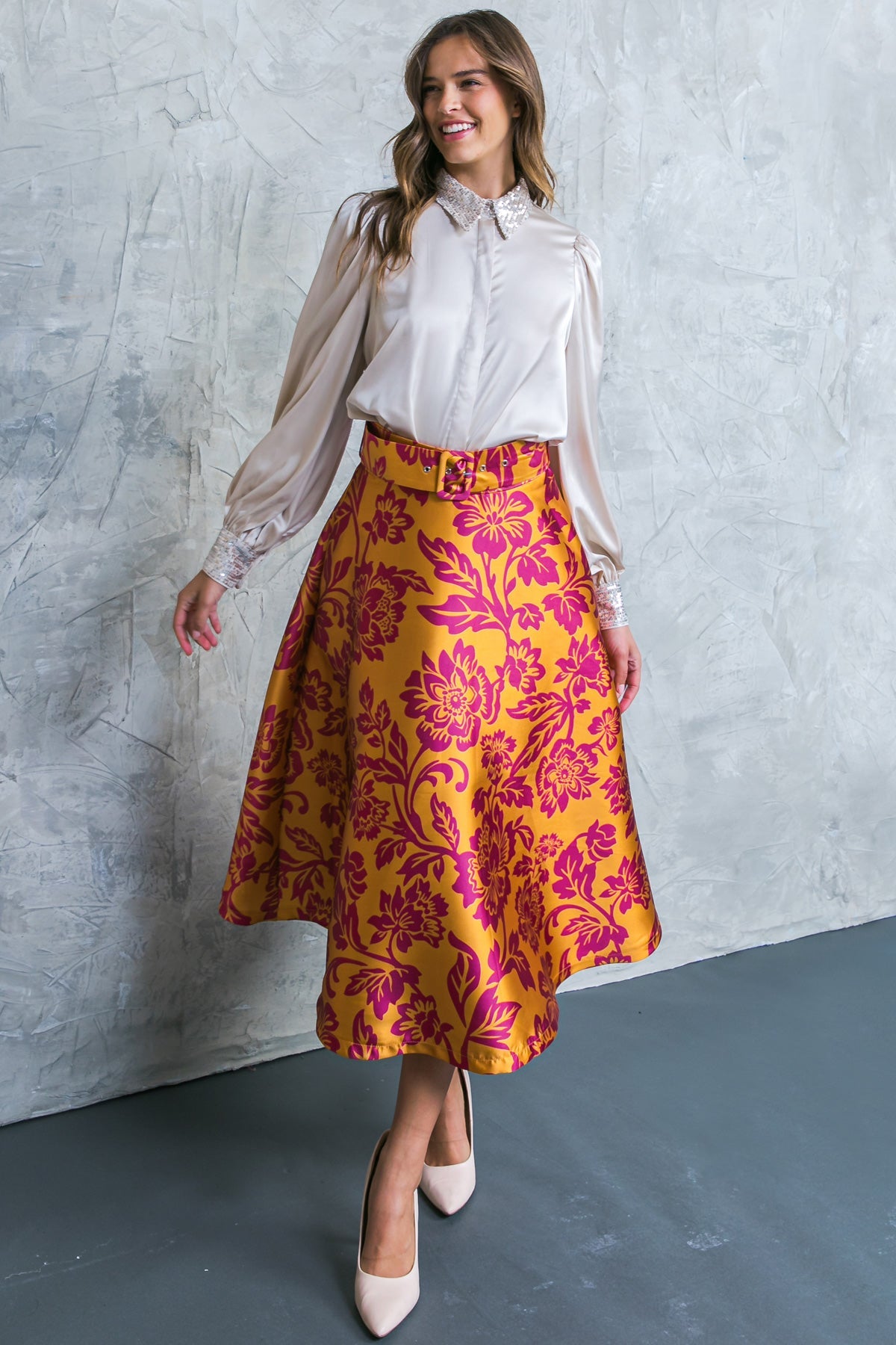 PERFECT REFINEMENT WOVEN SKIRT - By Baano