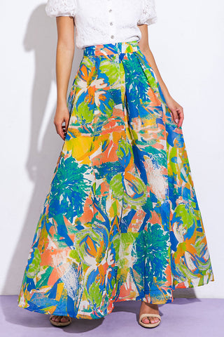 COASTAL CHIC WOVEN MAXI SKIRT - By Baano