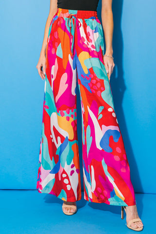 CANCUN GETAWAY SATIN PANTS - By Baano