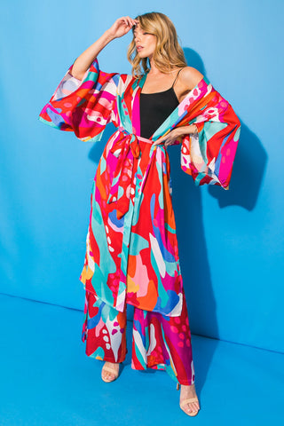 CANCUN GETAWAY SATIN PANTS - By Baano