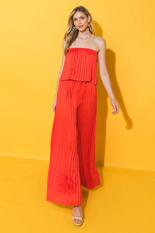 MY RED TOMATO WOVEN JUMPSUIT - By Baano