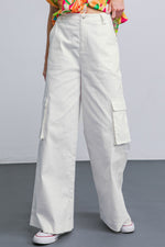 ADORABLE POSH WOVEN CARGO PANTS - By Baano
