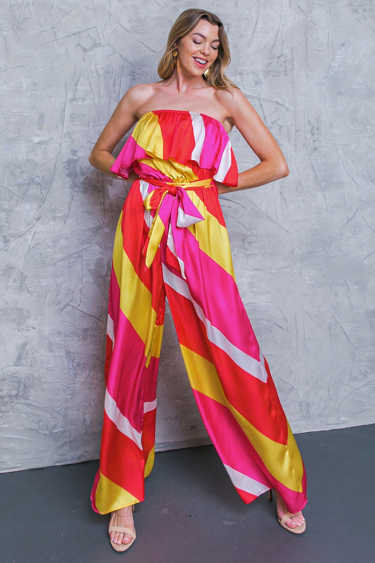 BROADWALK DREAM WOVEN JUMPSUIT - By Baano