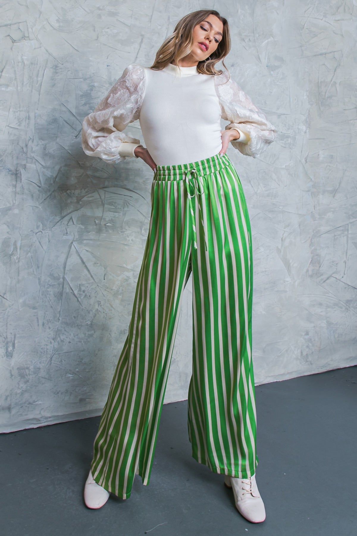 NOTHING TO REGRET SATIN PANTS - By Baano