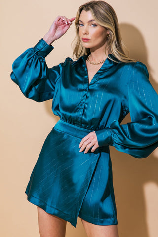 SO PLAID YOU'RE MINE WOVEN ROMPER - By Baano