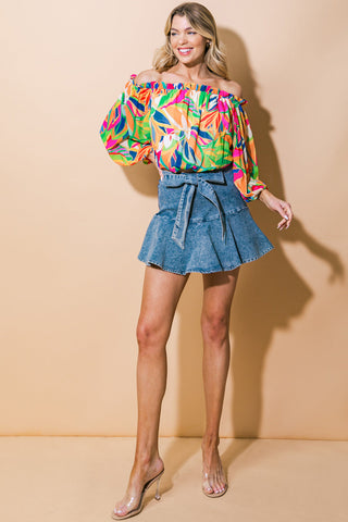 NOTHING TO FEAR DENIM SKORT - By Baano