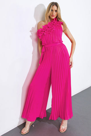 CAN'T TALK RIGHT NOW WOVEN JUMPSUIT - By Baano