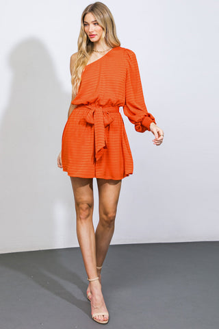 UNEXPECTED SURPRISE WOVEN ROMPER - By Baano
