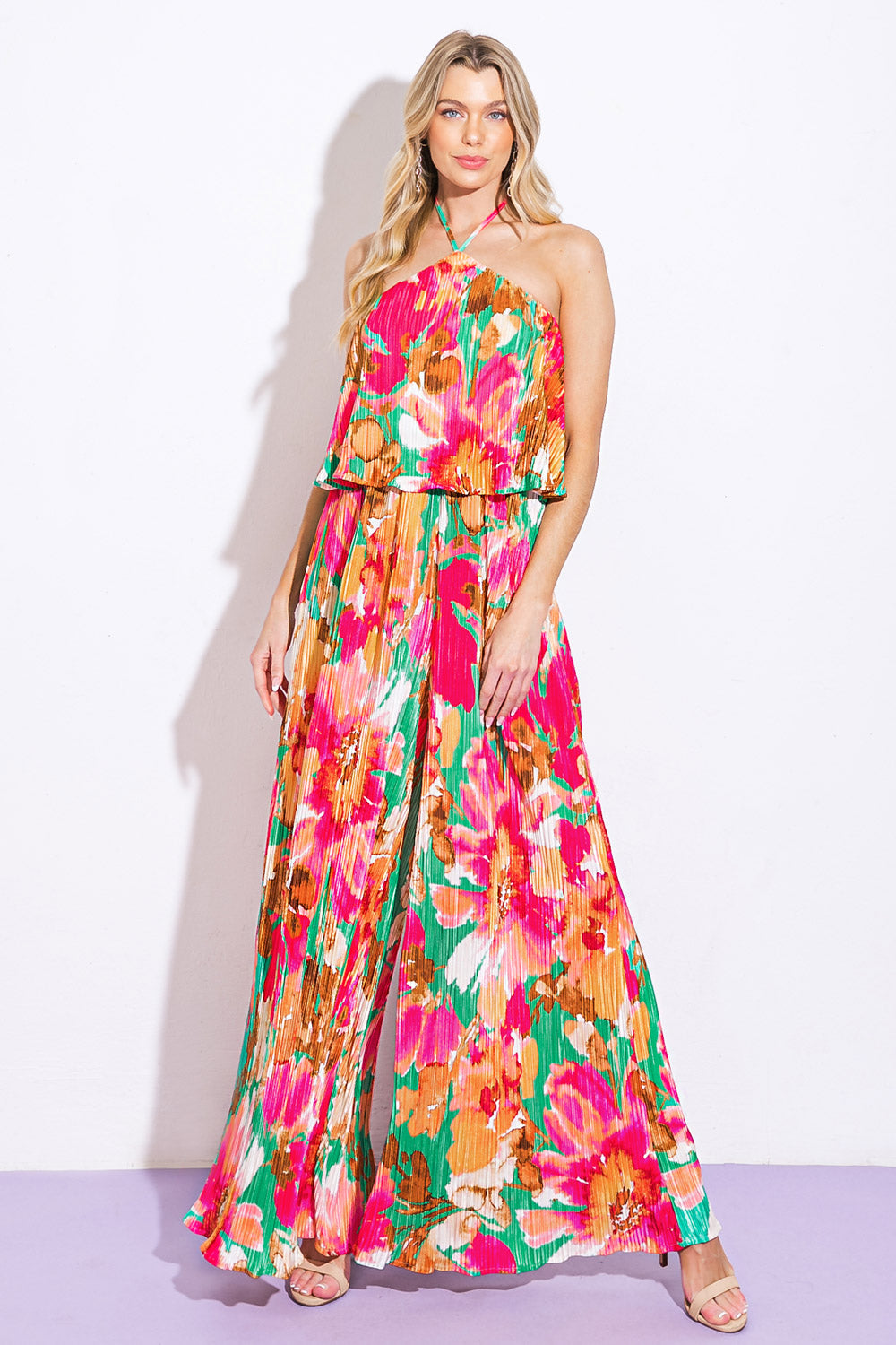 SWING OF THINGS PLISSE JUMPSUIT - By Baano