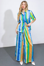 TAKE ME DANCING WOVEN SATIN PANTS - By Baano