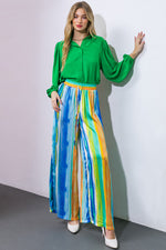 TAKE ME DANCING WOVEN SATIN PANTS - By Baano