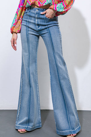 SWEET SUNSET DENIM PANTS - By Baano
