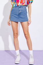 SUNNY ROMANCE DENIM SKORT - By Baano