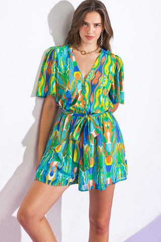 IN MY HAPPY PLACE WOVEN ROMPER - By Baano