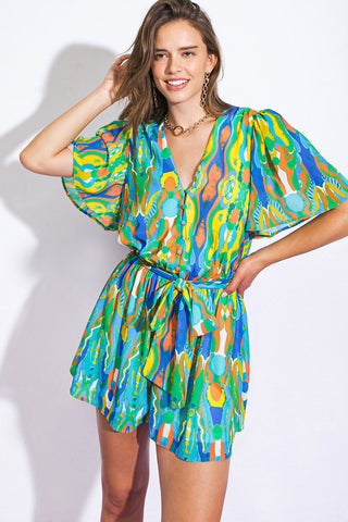 IN MY HAPPY PLACE WOVEN ROMPER - By Baano