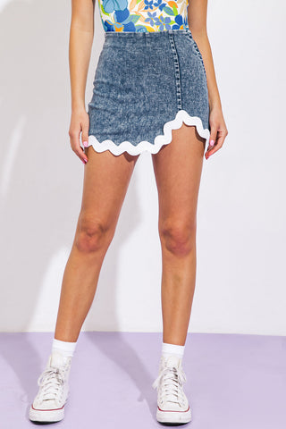 WYNWOOD WALLS DENIM SKORT - By Baano
