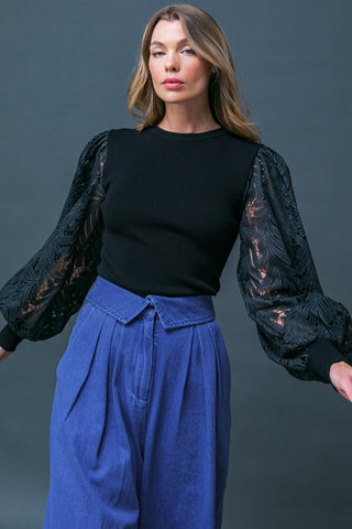 LEISURE LIFE SWEATER TOP - By Baano