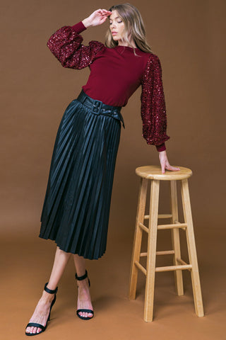 FEELING THE FUN SWEATER TOP - By Baano
