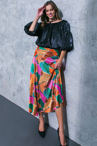 SIMPLY FAVORED WOVEN TOP - By Baano