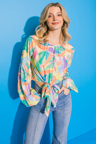 SIGHT SET ON TONIGHT WOVEN TOP - By Baano