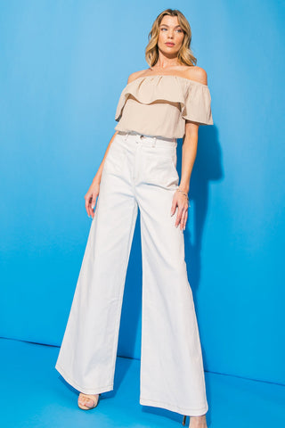 LOVELY MOOD WOVEN TOP - By Baano