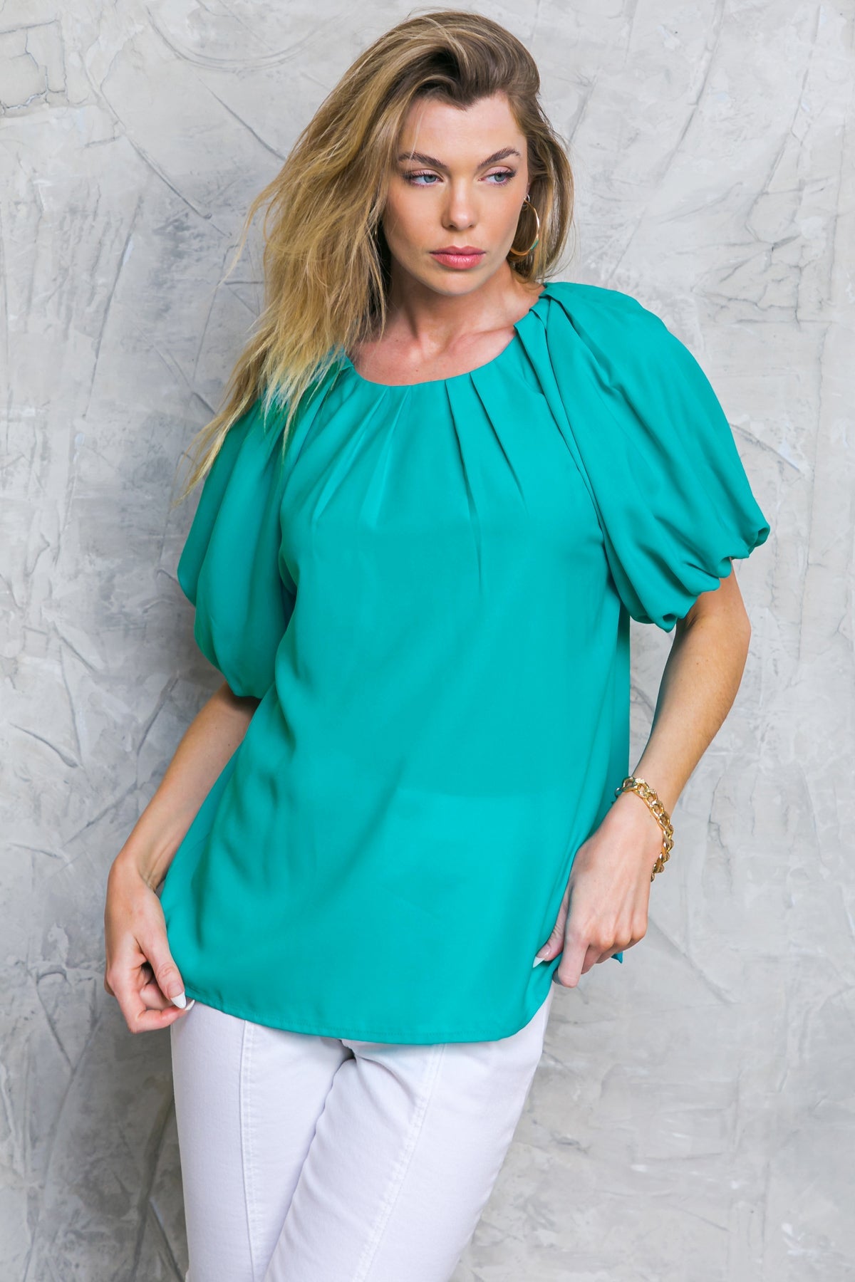 LOVED ALWAYS WOVEN TOP - By Baano