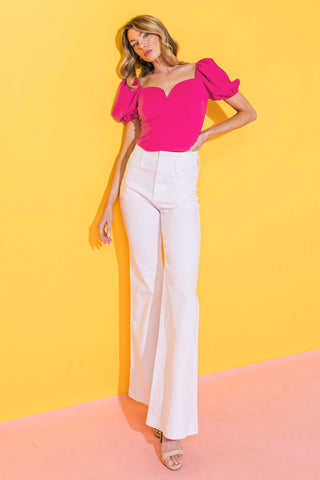 RICH FLEX WOVEN CROP TOP - By Baano