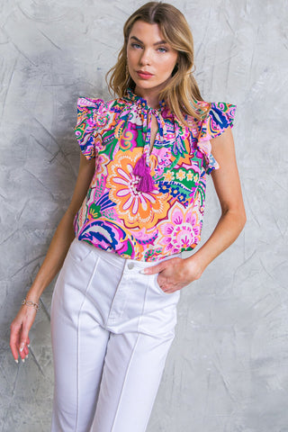 DAYTIME DREAMS WOVEN TOP - By Baano