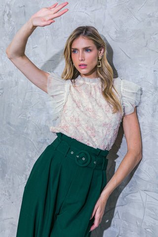 HOLD ME NEAR WOVEN TOP - By Baano