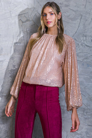 HOPE YOU REMEMBER SEQUIN TOP - By Baano