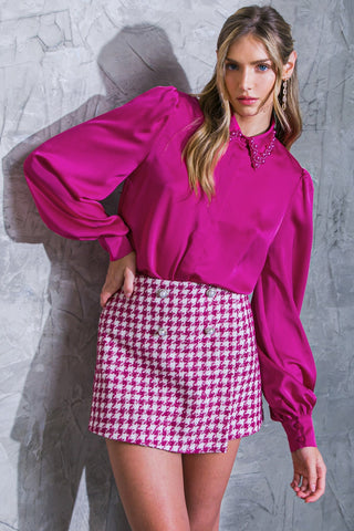 EVERYONE'S DESIRE SATIN TOP - By Baano