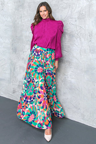 STOLEN GLANCES SATIN TOP - By Baano
