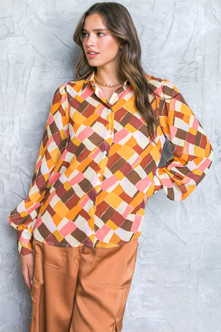ENJOY EACH DAY WOVEN TOP - By Baano