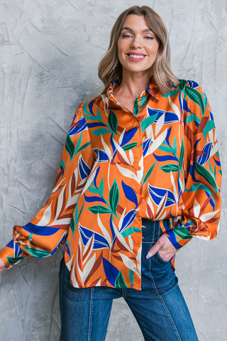 FEELS LIKE FALL WOVEN TOP - By Baano
