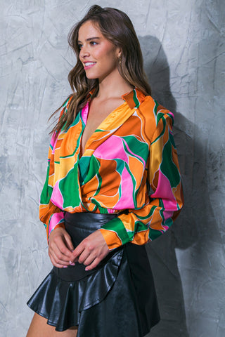 GRACEFUL IMPRESSION WOVEN TOP - By Baano