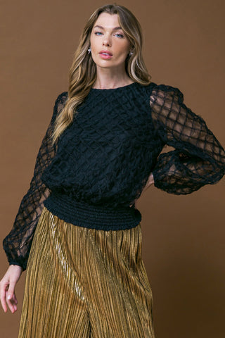 SWEETLY CAPTIVTING WOVEN TOP - By Baano