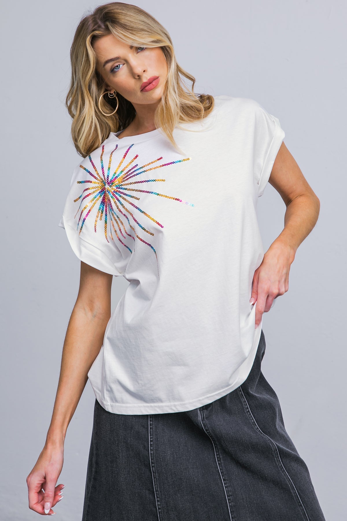 TALK ABOUT BEAUTY KNIT TOP - By Baano