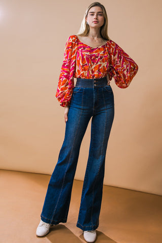 DESIRABLE STYLE WOVEN TOP - By Baano