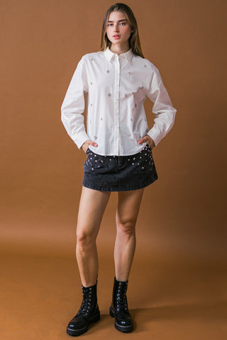 HIT OR MISS POPLIN SHIRT - By Baano