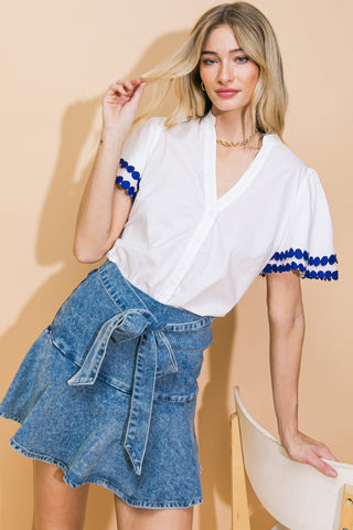 LEARN AS YOU GO WOVEN TOP - By Baano