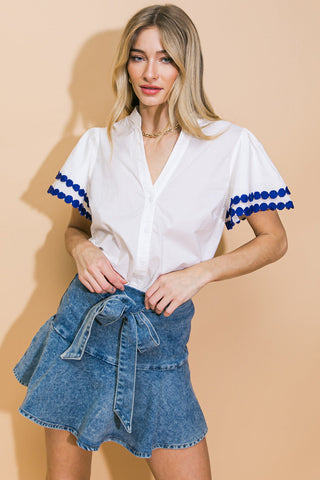 LEARN AS YOU GO WOVEN TOP - By Baano