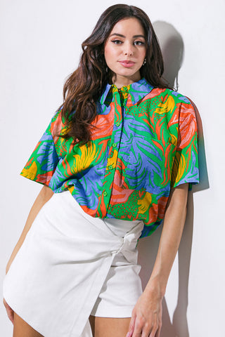 ONE STEP AT A TIME WOVEN TOP - By Baano