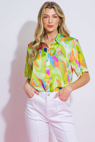 UP FOR ANYTHING WOVEN TOP - By Baano