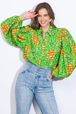 ALL OF MY LOVE WOVEN TOP - By Baano