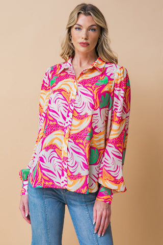 ESTEEMED MOMENT WOVEN TOP - By Baano