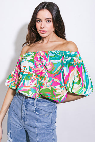 BRING GOOD ENERGY WOVEN TOP - By Baano