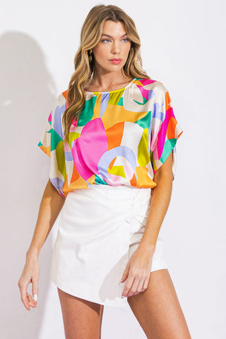 BREATHE FREELY WOVEN TOP - By Baano