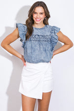 A MAGIC MOMENT WOVEN TOP - By Baano