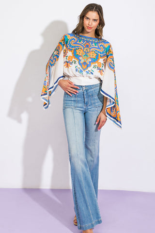 RIGHT THIS WAY WOVEN TOP - By Baano