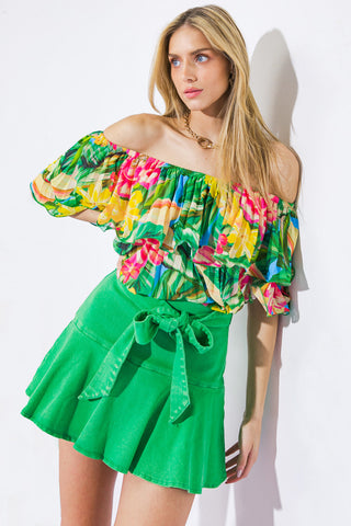 I'LL BE LOVING YOU WOVEN TOP - By Baano
